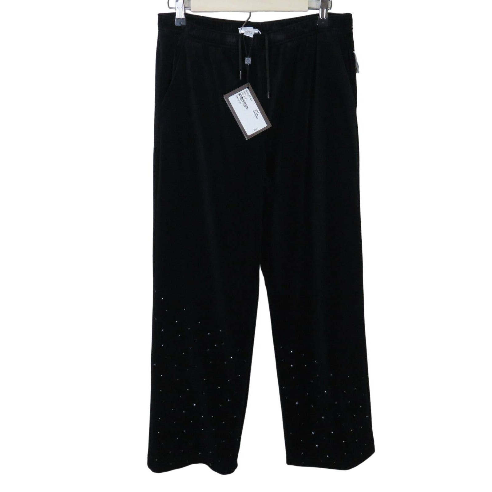 St. John Sport Rhinestone Velvet Pants Nwt - Women's Small